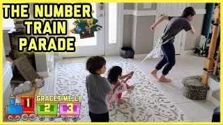 Learning Numbers for toddlers [ The number train parade] [ fun with GraceTimeLI Vlog]