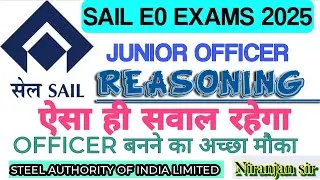 Sail E0 exams reasoning/reasoning tricks/reasoning shortcuts/reasoning/niranjan sir