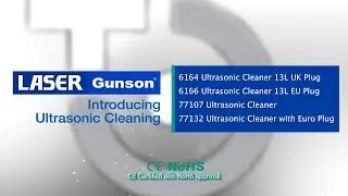 6164 & 77107 Ultrasonic Cleaners from Laser Tools and Gunson