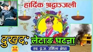 सारा नेपालीलाई भावुक बनाउने उर्मिला श्रेष्ठप्रति समर्पित भिडियाे । Letang Ghatana  Poem । लेटाङ घटना