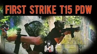 First Strike T15 PDW MagFed Paintball Gameplay Woodsball