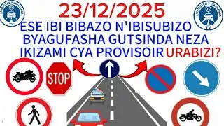 Amategeko y'umuhanda 🚨 🚔 🚦Ibibazo n'ibisubizo by'ikizami cy'uruhushya rw' agateganyo ✅