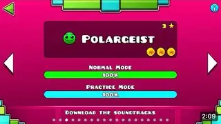 Polargeist  geometry dash (all coins) sin m&uacute;sica por copyright 