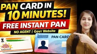 Instant PAN Card Kaise Apply Kare | FREE PAN in 10 Minutes | Aadhaar Se PAN Online