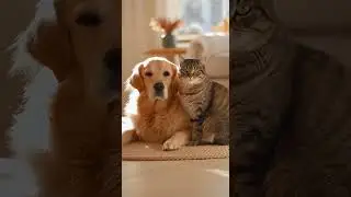 Everyday Life : They stay like this.#shorts #cats #dog