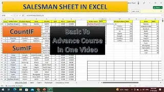 Sales Management Sheet - A Step-by-Step Tutorial #learnexcel