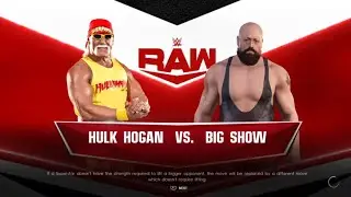 Wwe2k22- HULK HOGAN VS BIG SHOW | PS4 GAMEPLAY #wwe #wwe2k22 we2k22