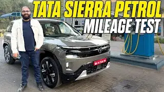 Tata Sierra Petrol 100 KM Mileage Test | Is It Powerful & Fuel Efficient? @MotorBeam