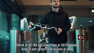 De nieuwe in- en uitcheckzone in fietsenstallingen bij stations