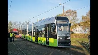Rozładunek tramwaju PESA TWIST 2015N #301  MZK GORZÓW WIELKOPOLSKI
