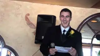 brother gives funny best man speech