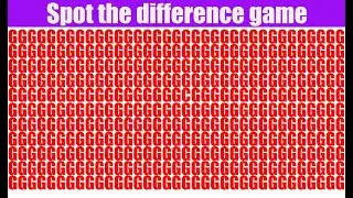 Spot The Difference game | Find the odd Number - Letter (2022)