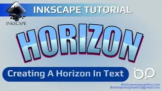 Creating A HORIZON In Your Text With Inkscape