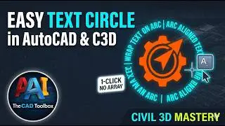 Easy Way To Create Text Circle In AutoCAD, Civil 3D