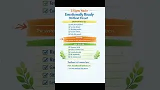 10 Signs You Are Emotionally Ready Without Threat (Nervous System Safety Signs) #emotionalreadiness