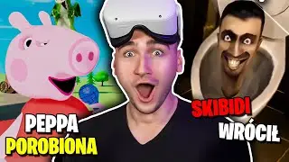 (RIZZ, SKIBIDI TOILET, PEPPA, HAPPY HAPPY, AMONG US i HORROR na VR!) - ZAGUBIONY W INTERNECIE #226