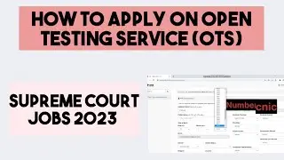 How to apply on Ots jobs portal | Judicial Assistant BPS 16 supreme court 2023 |Ots jobs update.