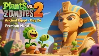 Plants vs. Zombies 2 - Ancient Egypt - Day 24 - (Premium Plants)