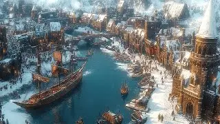 Relaxing Medieval Celtic Music: Magical Winter Harbor | Music for Sleep, Concentration, Work