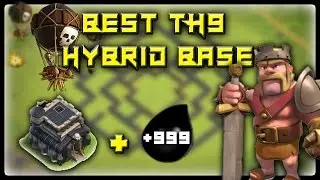 *NEW* BEST EVER TH9 HYBRID BASE! NEVER LOSE DARK ELIXIR + MAX HEROS! - Clash Of Clans Base Build