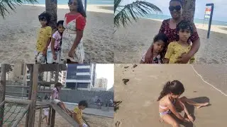 levei as crianças a praia 🌴