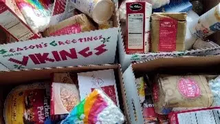 Viking Charities Food Baskets 2023 at Barker Hangar