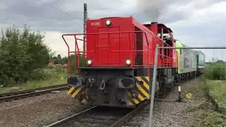 G1206BB Diesel Locomotive Shunting With BLS Cargo Traxx Locomotive and Cargobeamer Intermodal Train