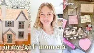 building a dollhouse, little girl birthday party prep ideas + maileg mice haul 🎀 🐭