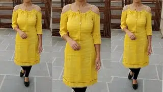 stylish padded summer kurti cutting and stitching / padded kurti kataria sisters