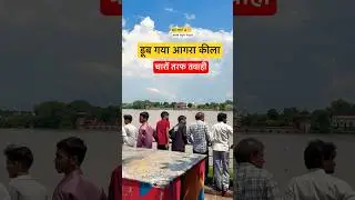 Agra will be covered in 48 hours #flood #yamunaflood #agra #delhi #flashflood #hathnikund #vlogsbyaj