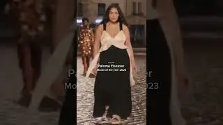 Paloma Elsesser won the Model of the year 2023 Award #modeloftheyear #runway #model #fashion #shorts