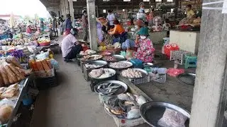 Countryside Food Market @Moungul Borey - All Kind of Food Selling at Rural Market (Phsa Osgnouth)