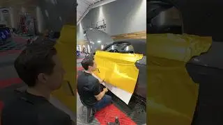 Graue Maus? Bald nichtmehr! Mit Sunflower Yellow Matt Tag und Nacht auffallen 🌻 #carwrapping #folie