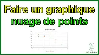 Comment faire un graphique nuage de points sur Excel