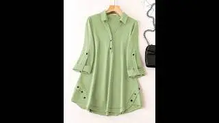 Top beautiful shirt design for girls / short shirt designs #fashion stylish dress #viralvideo