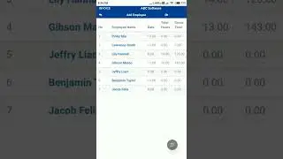 Using Payrite phone app to record employee working hours