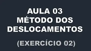 Exemplo 2 de resolução de estrutura hiperestática pelo Método dos Deslocamentos
