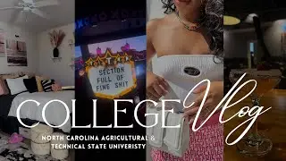 COLLEGE WEEK IN MY LIFE: move in day, FDOC, GHOE Lineup, clubbing, NCAT vs Central