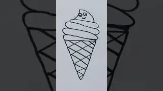 How to Draw a Cute Ice Cream Cone! 🎨🍦 Learn with Us