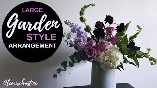 DIY Garden Style Flower Arrangement (Trader Joe&rsquo;s Flower Run pt.1) @aleexischristine