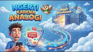 Memori HP Penuh Terus? Ini Solusi Ajaibnya! Penjelasan Cloud Storage (Analogi Gudang) 🦉☁️