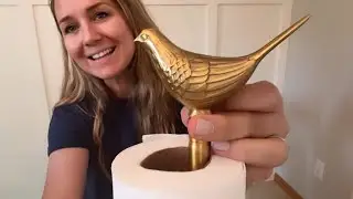 Luxurious Gold Paper Towel Holder | Stylish Brass Countertop Kitchen Decor
