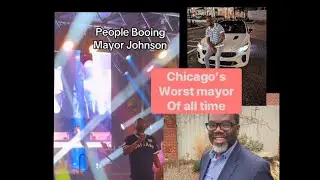 Chicago&rsquo;s worst Mayor of all time Brandon Johnson. Getting booed on stage 