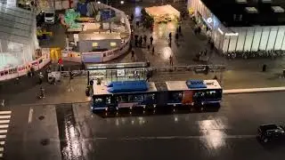 Slussen uppifrån från Katarinahissen ca kl 16. 25 november 2024