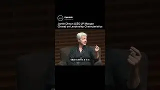Jamie Dimon CEO of JP Morgan on impactful leadership #JPmorgan #Chase #Leadership
