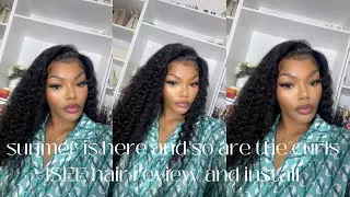 SUMMERS HERE AND SO ARE THE CURLS // ISEE HAIR REVIEW & INSTALL