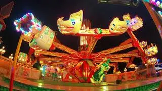 Kirmes Fahrgesch&auml;ft Hexentanz Volksfest G&auml;ubodenfest Straubing Onride Offride 2019