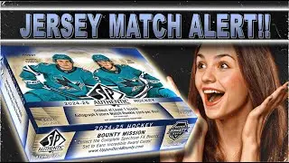 ВНИМАНИЕ, МАТЧ С ДЖЕРСИ!!! - 24/25 Upper Deck SP Authentic Hobby Box - Разрыв хоккейной карточки