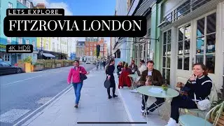 Fitzrovia. Stucco townhouses and mansions blocks- West End London walk!