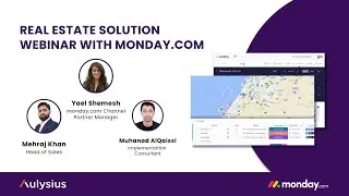 MUST WATCH! Real Estate Solution /w monday.com - Webinar